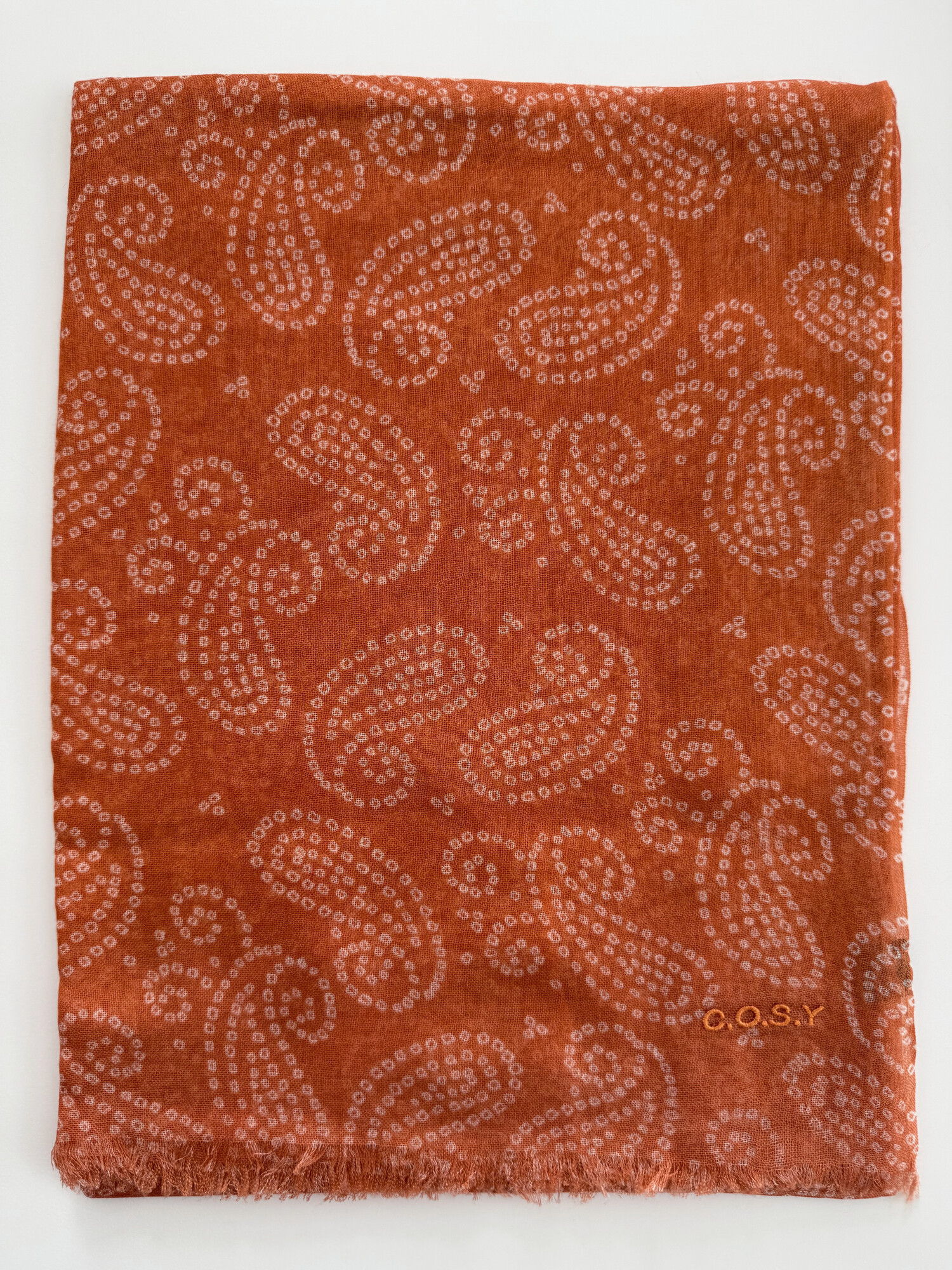 C.O.S.Y by SjaalMania Scarf Cosy Paisley Coral Reef
