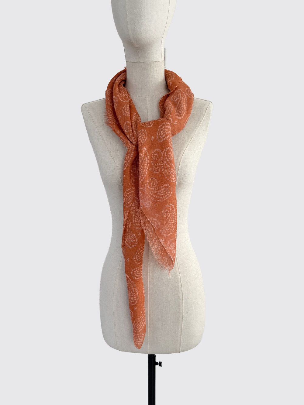 Scarf Cosy Paisley Coral Reef