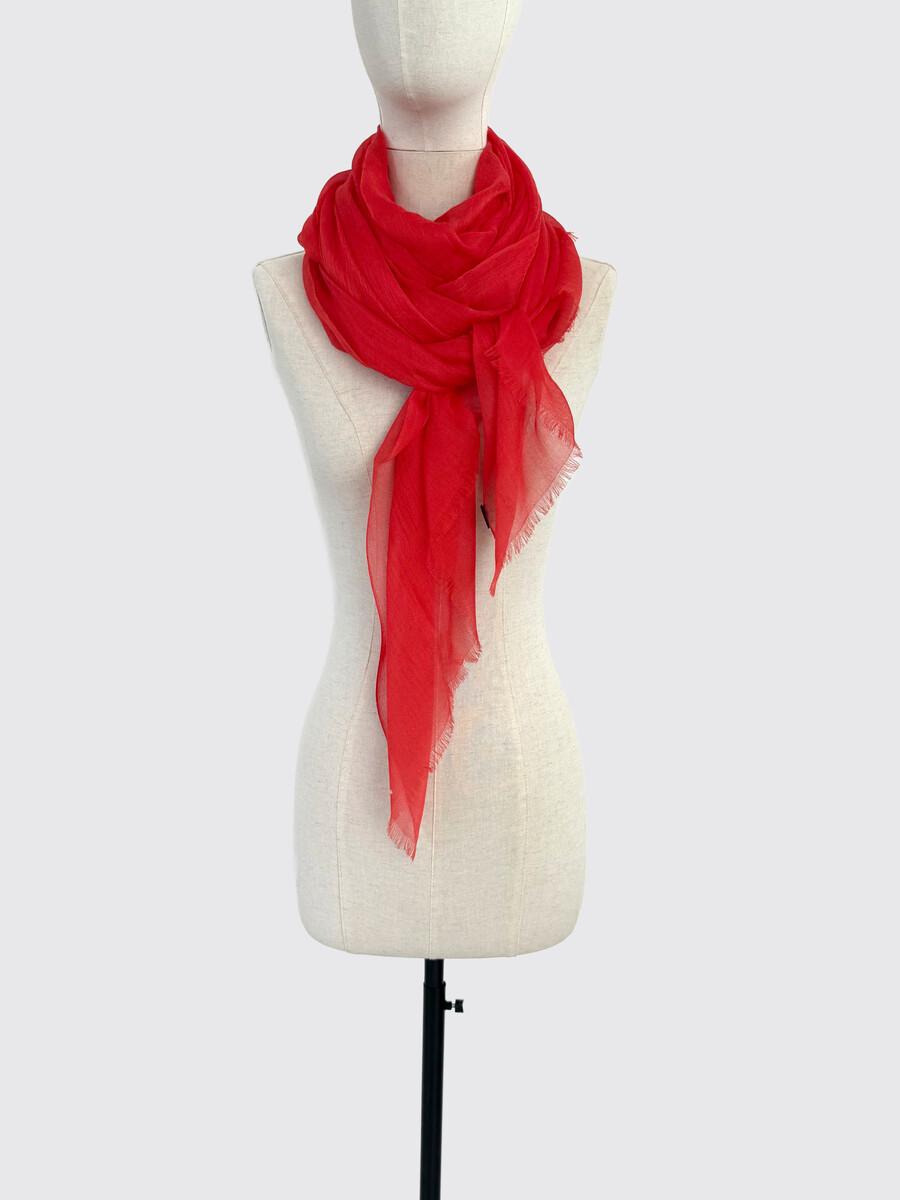 C.O.S.Y by SjaalMania Scarf Cozy Solid Tangerine Tango