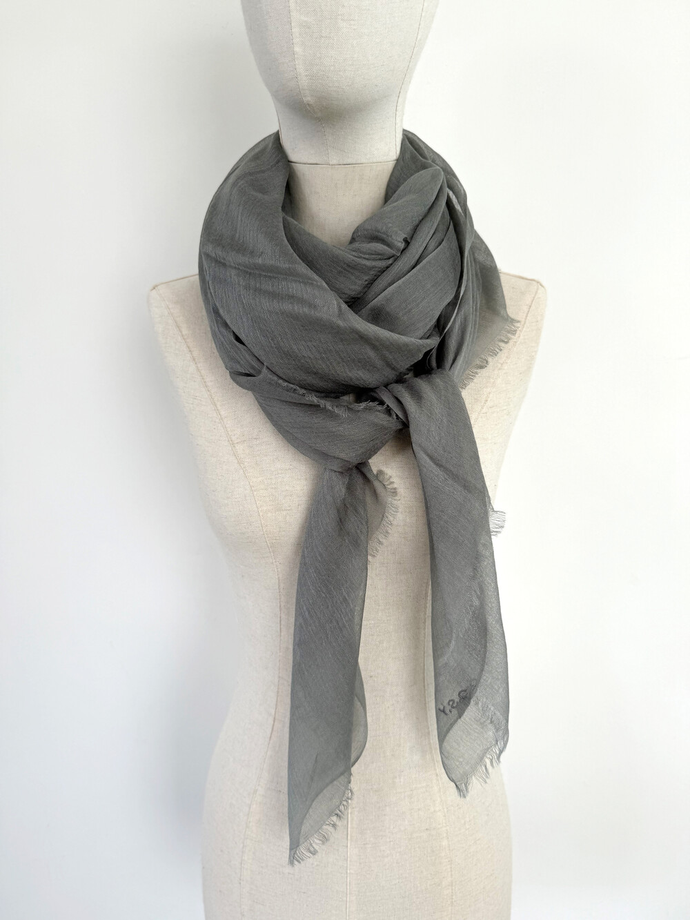 Sjaal Cosy Solid Olive Branch