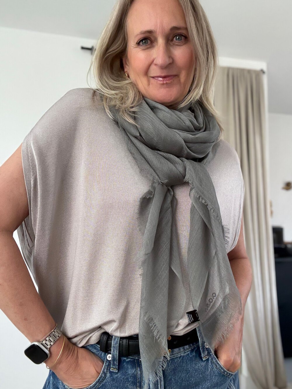 C.O.S.Y Scarf Cosy Solid Olive Branch