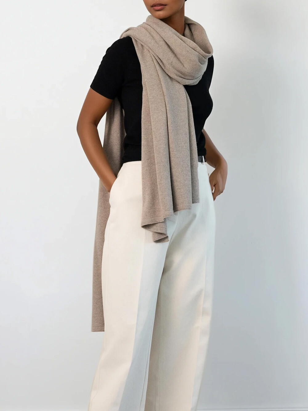 C.O.S.Y by SjaalMania Sjaal Cosy Chic Soft Taupe Melee