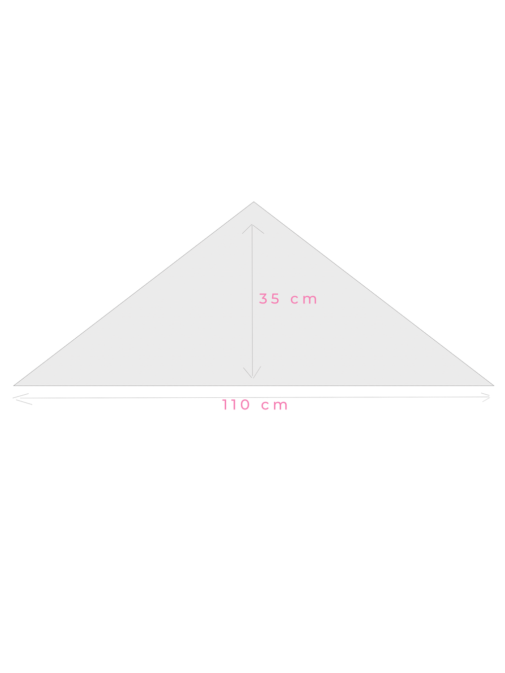 Schal Cosy Triangle Mittelgrau