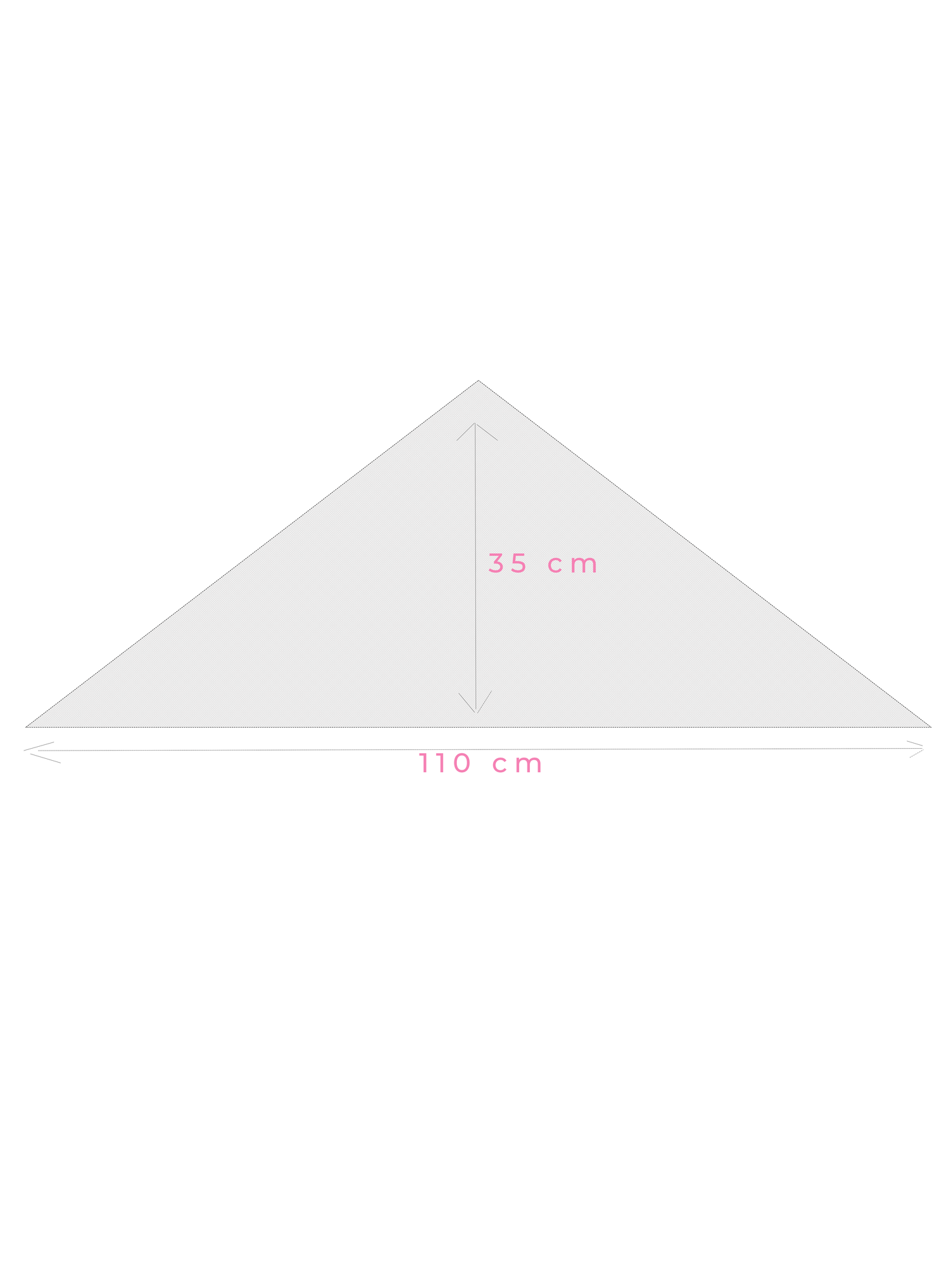 Sjaal Cosy Triangle Small Medium Grey