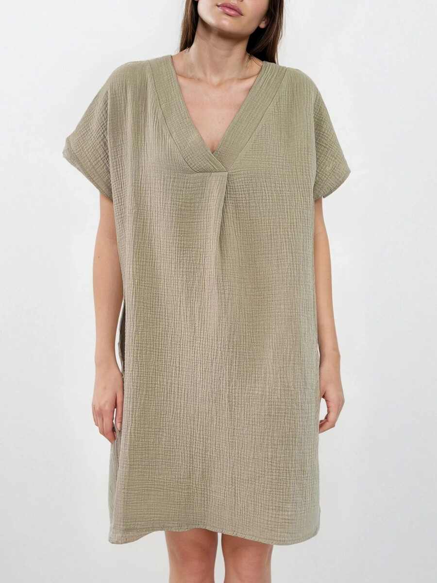 Cosy Tunic Dress Olive