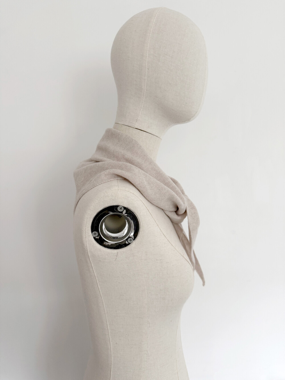 Sjaal Cosy Triangle Small Oatmeal