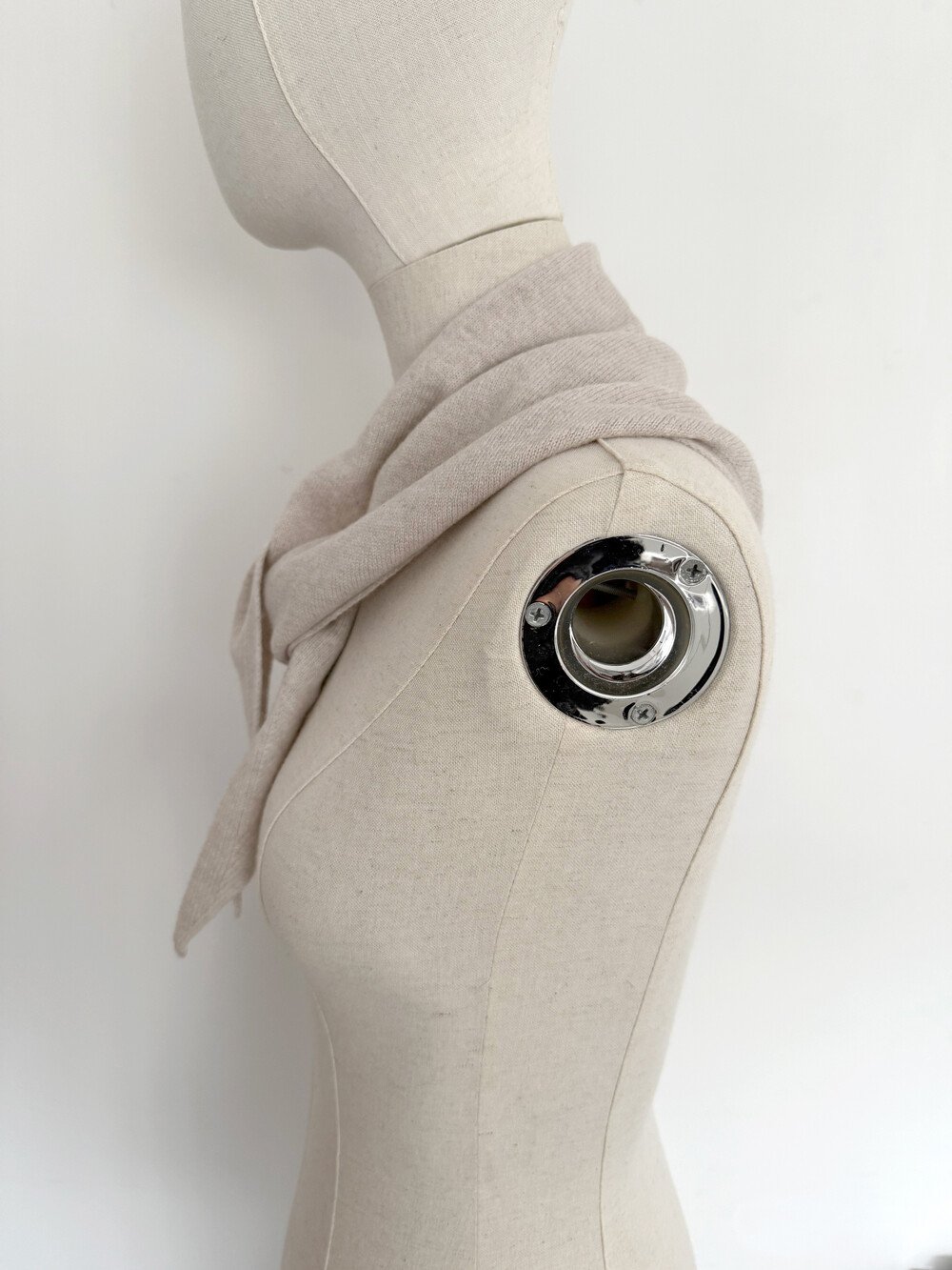 Sjaal Cosy Triangle Oatmeal