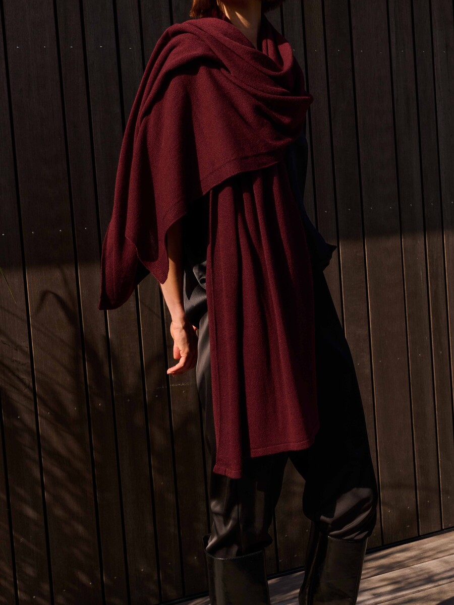 C.O.S.Y Sjaal Cosy Chic Dark Burgundy