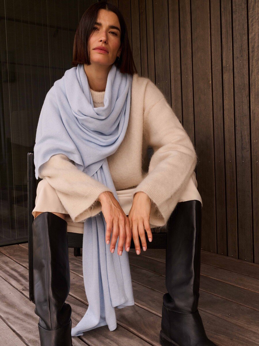 C.O.S.Y by SjaalMania Sjaal Cosy Chic Airy Blue Melee