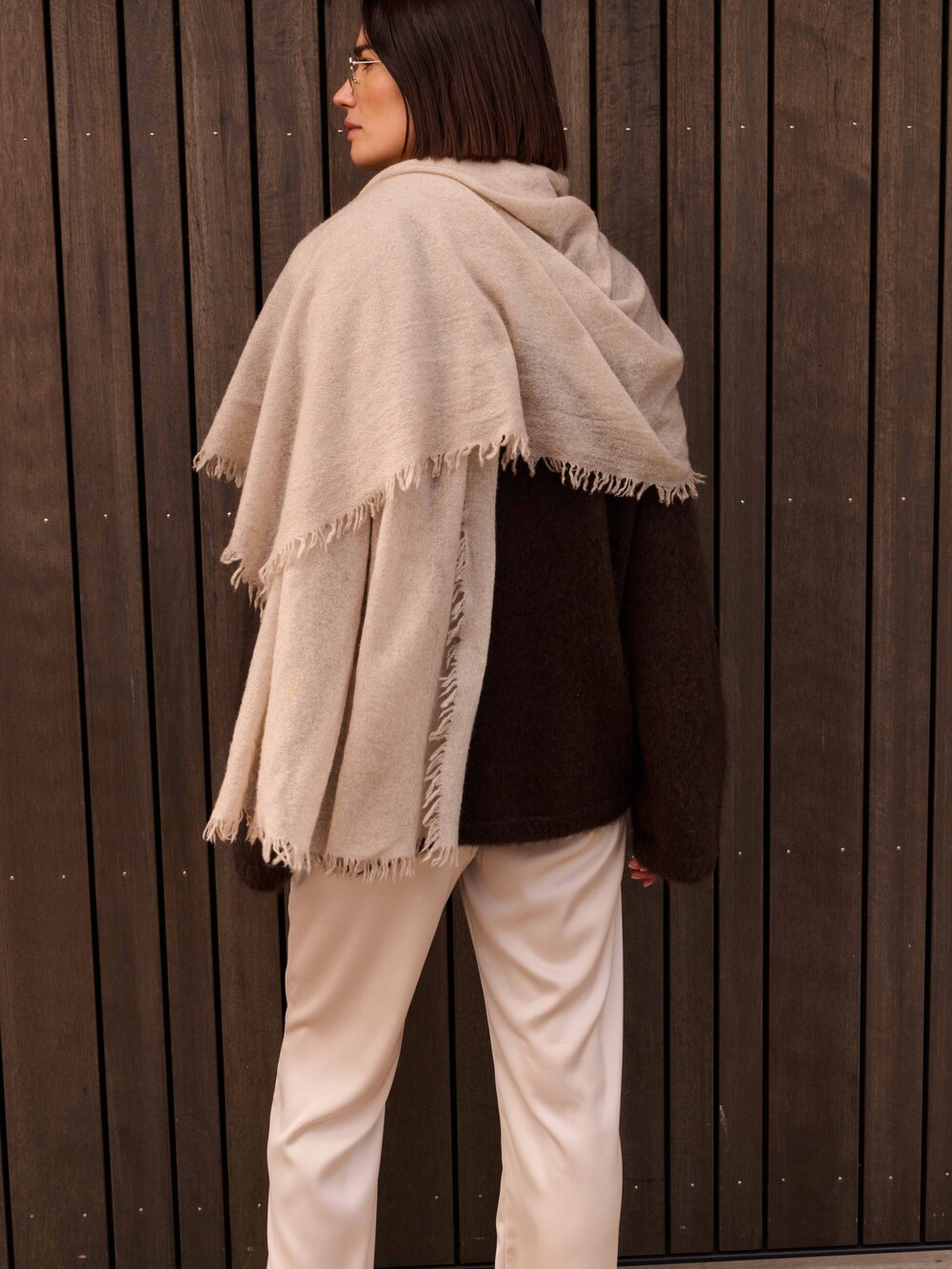 Schal Cosy Cashmy 100% Sesammelee