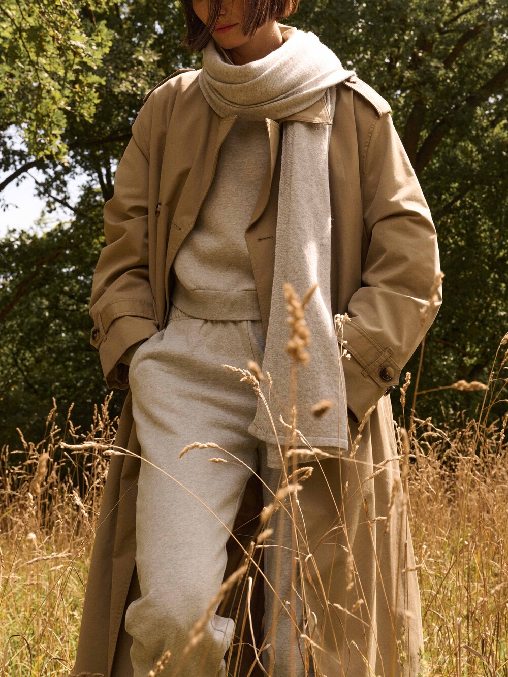 Sjaal Cosy Chic Pearl Grey Melee