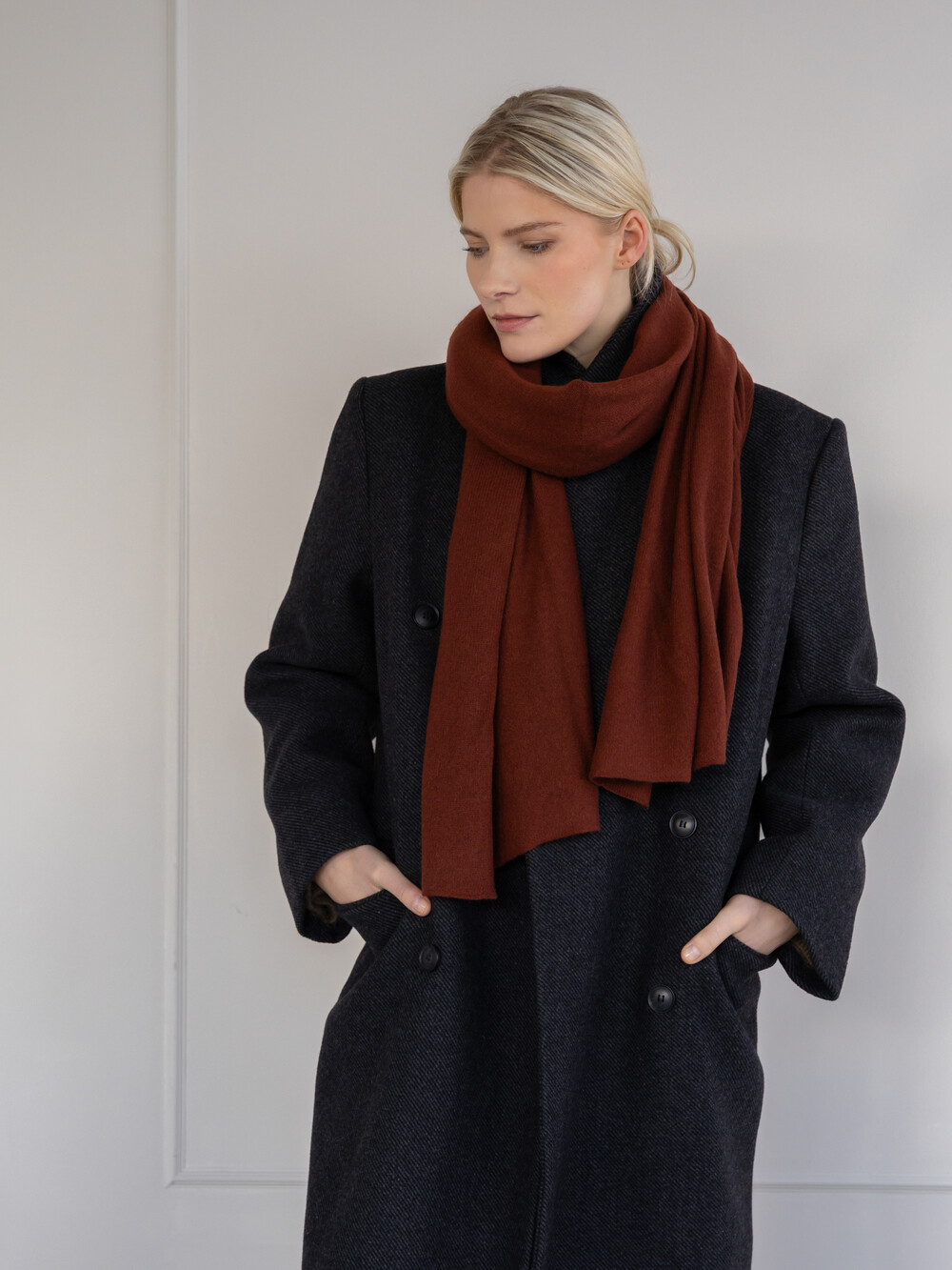 Sjaal Cosy 100% Cashmere Chocolate