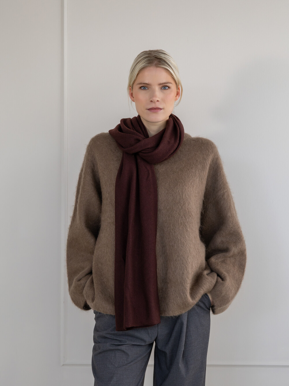 C.O.S.Y by SjaalMania Scarf Cosy 100% Cashmere Red Soil