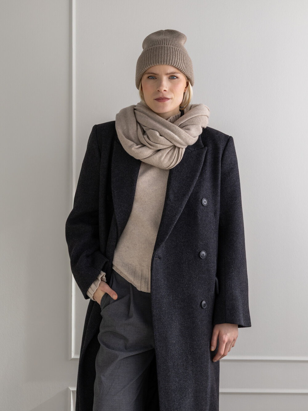 Cosy Beanie Soft Taupe Melee