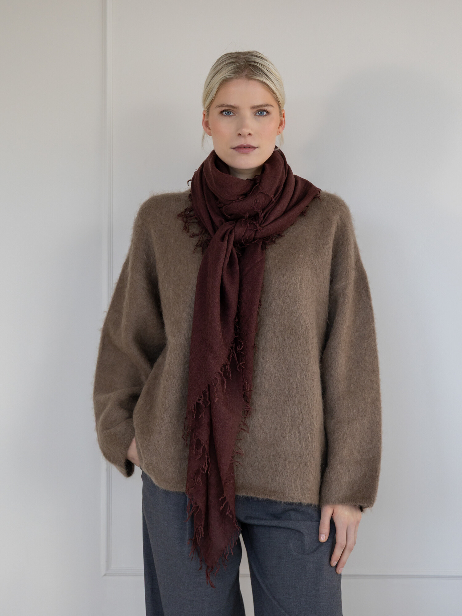 Schal Cosy Cashmy Bitter Chocolate