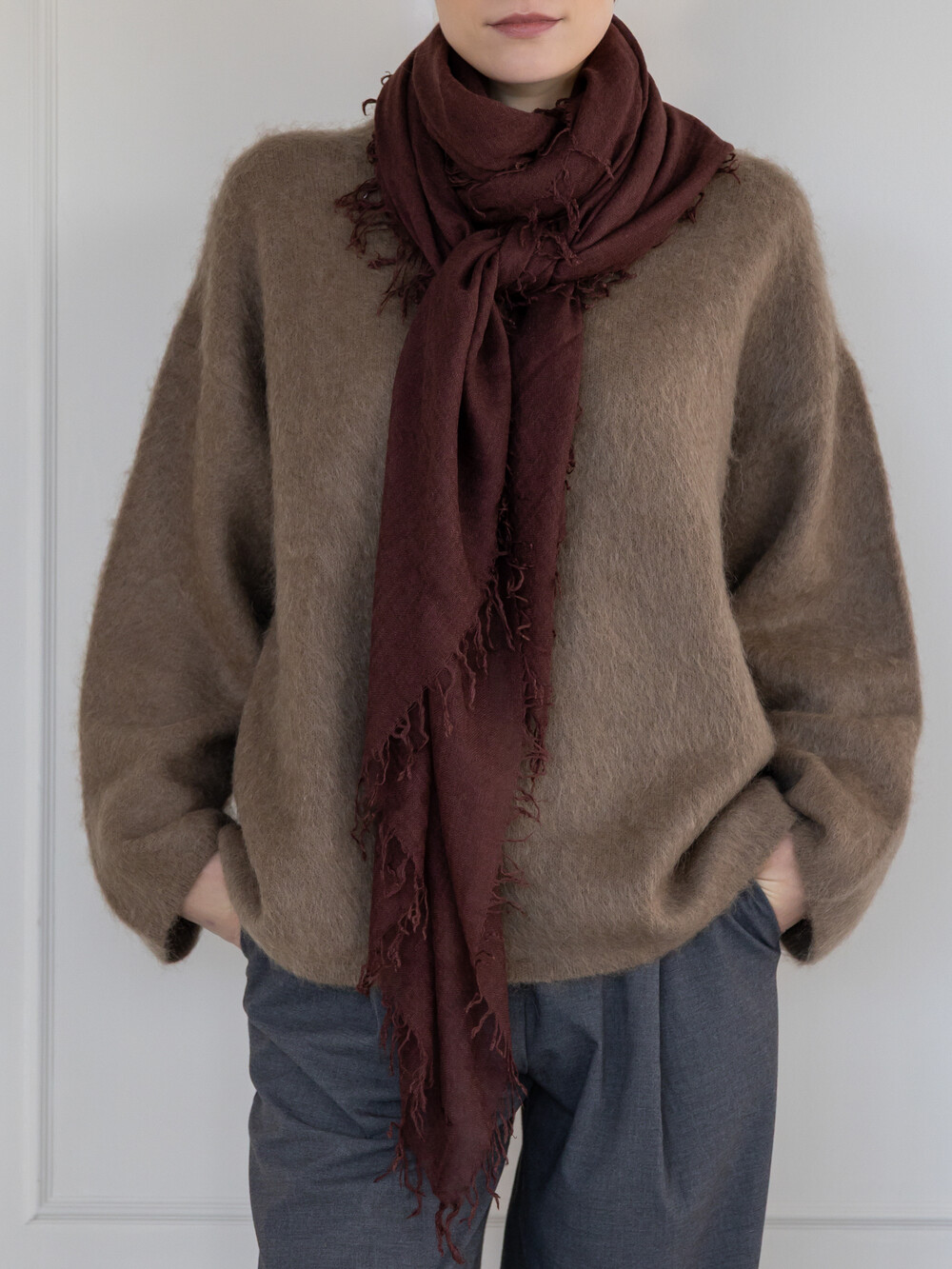 Schal Cosy Cashmy Bitter Chocolate