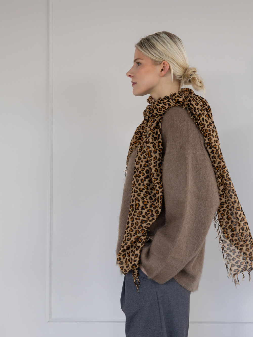 C.O.S.Y by SjaalMania Scarf Cosy Cashmy Leopard Brown