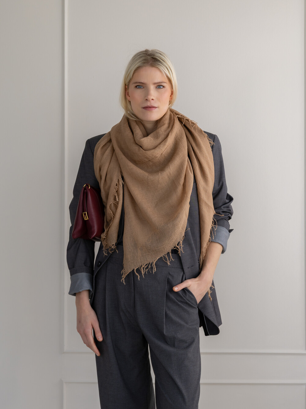 C.O.S.Y Schal Cosy Cashmy Sesame