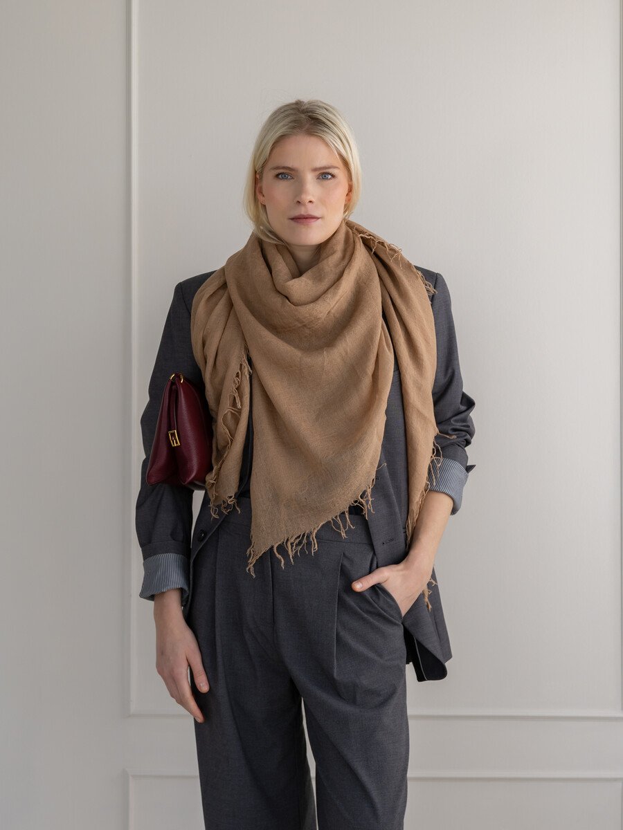 C.O.S.Y by SjaalMania Sjaal Cosy Cashmy Sesame