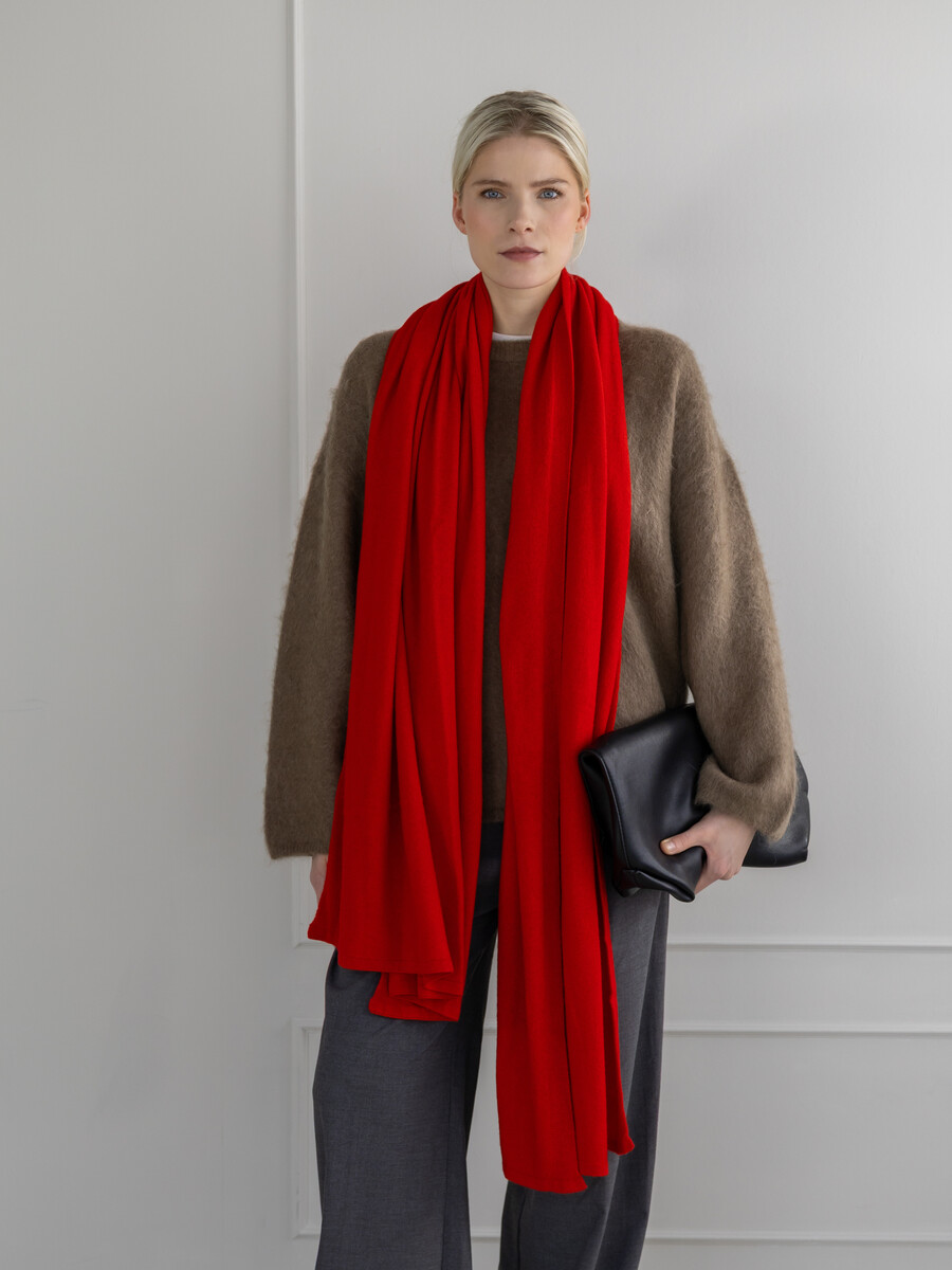 C.O.S.Y by SjaalMania Sjaal Cosy Chic Lipstick Red
