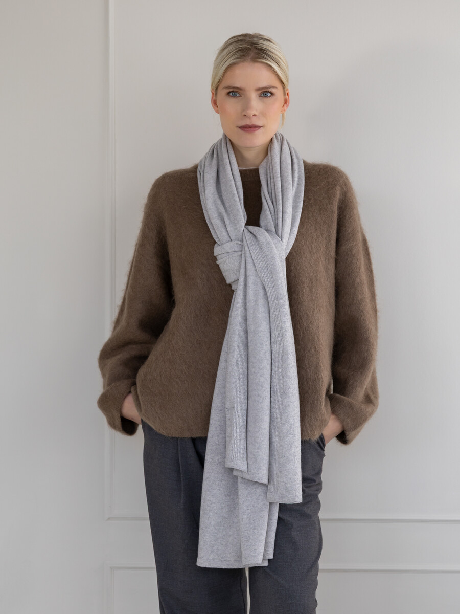 C.O.S.Y Schal Cosy Chic Pearl Grey Melee