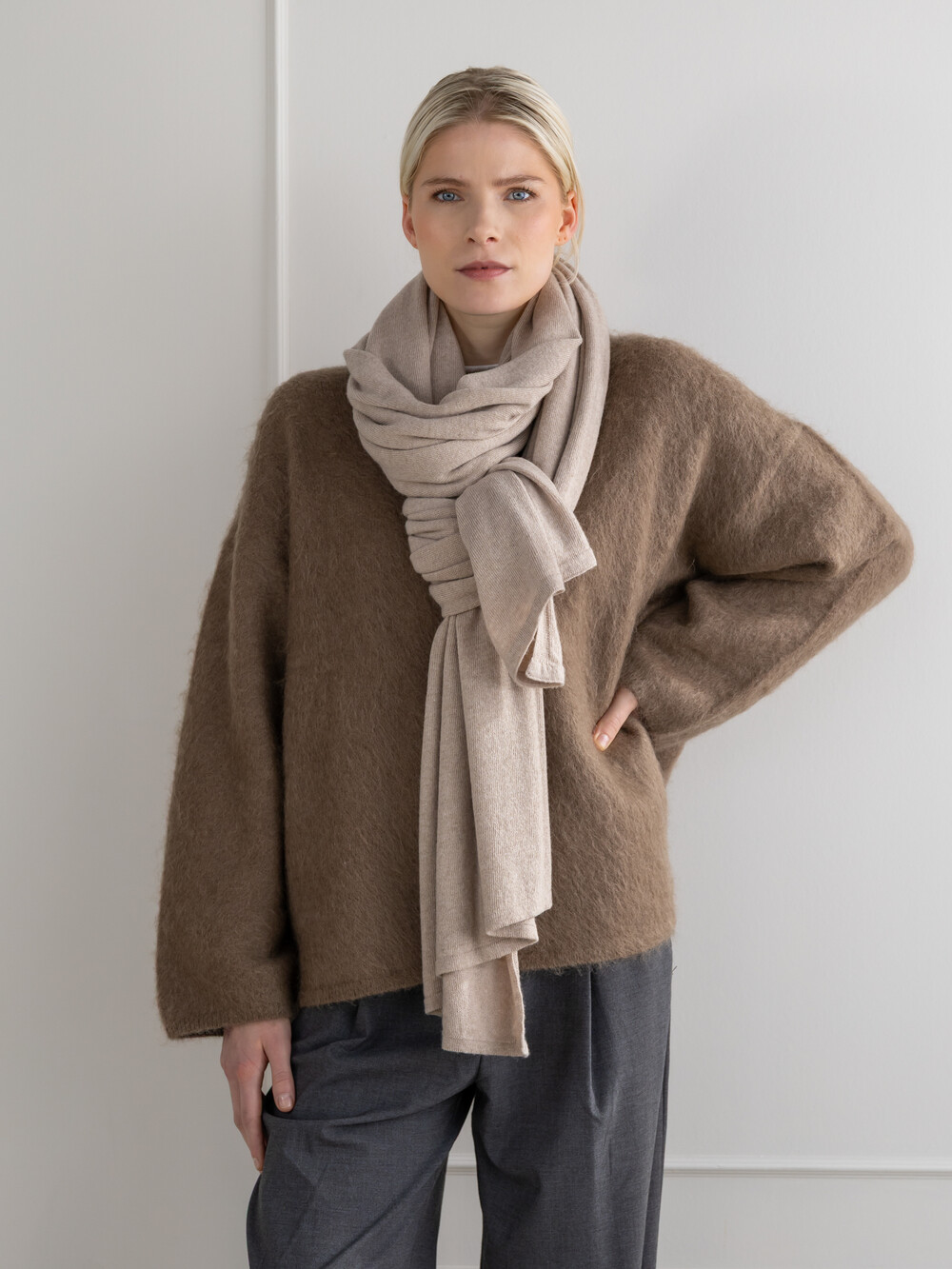 TravelWrap Cosy Chic Sand Melee