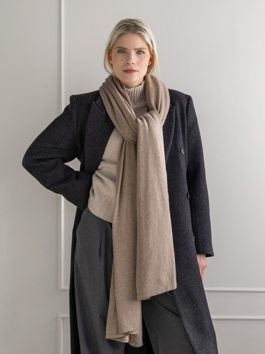 C.O.S.Y by SjaalMania Sjaal Cosy Chic Soft Taupe Melee