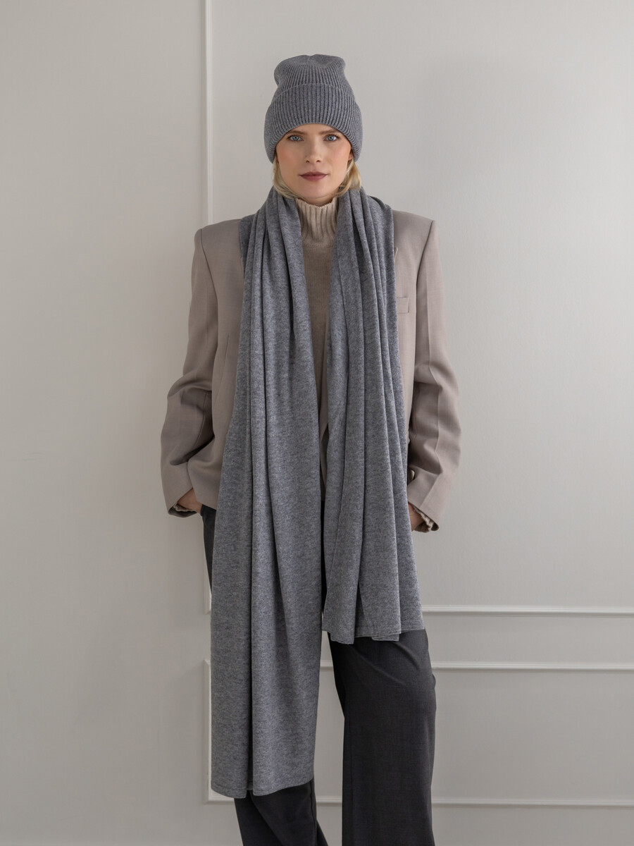 C.O.S.Y by SjaalMania Sjaal Cosy Chic Mid Grey Melee