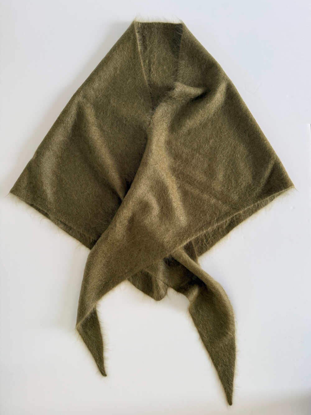 C.O.S.Y Cosy Triangle 100% Brushed Cashmere Forest