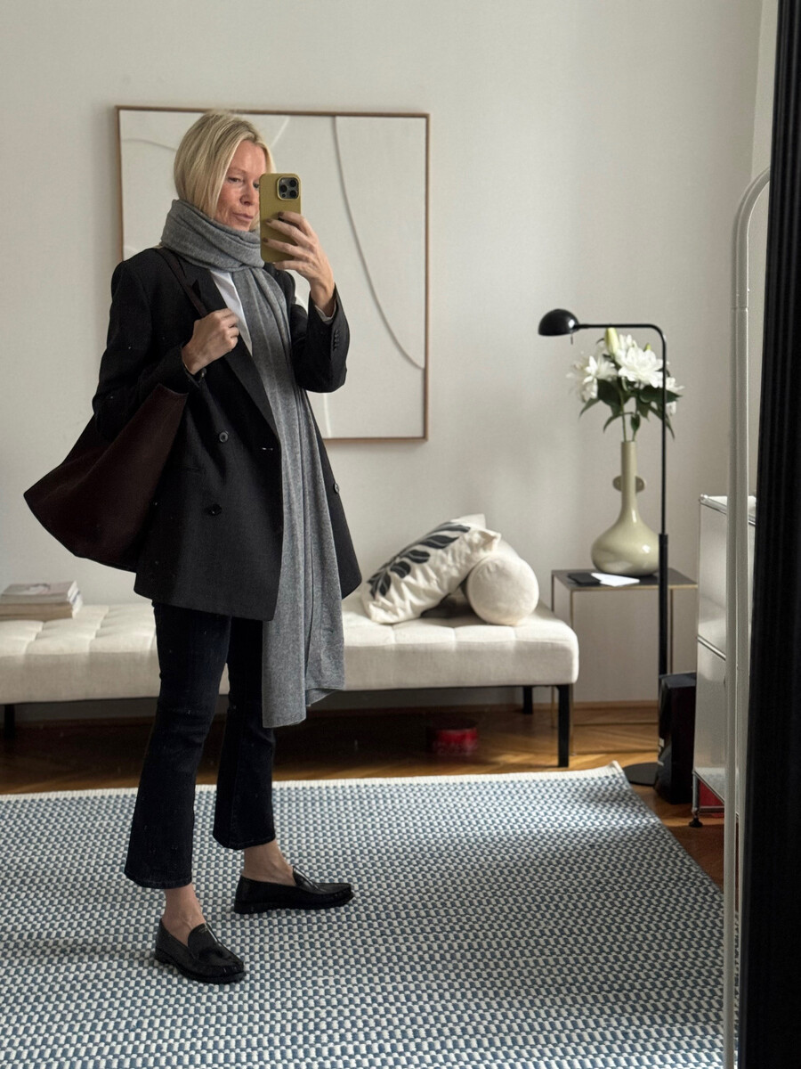 Travel Wrap Cosy Chic Mid Grey Melee