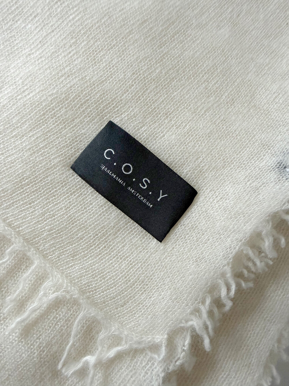 Scarf Cosy Washed Cashmere Creamy