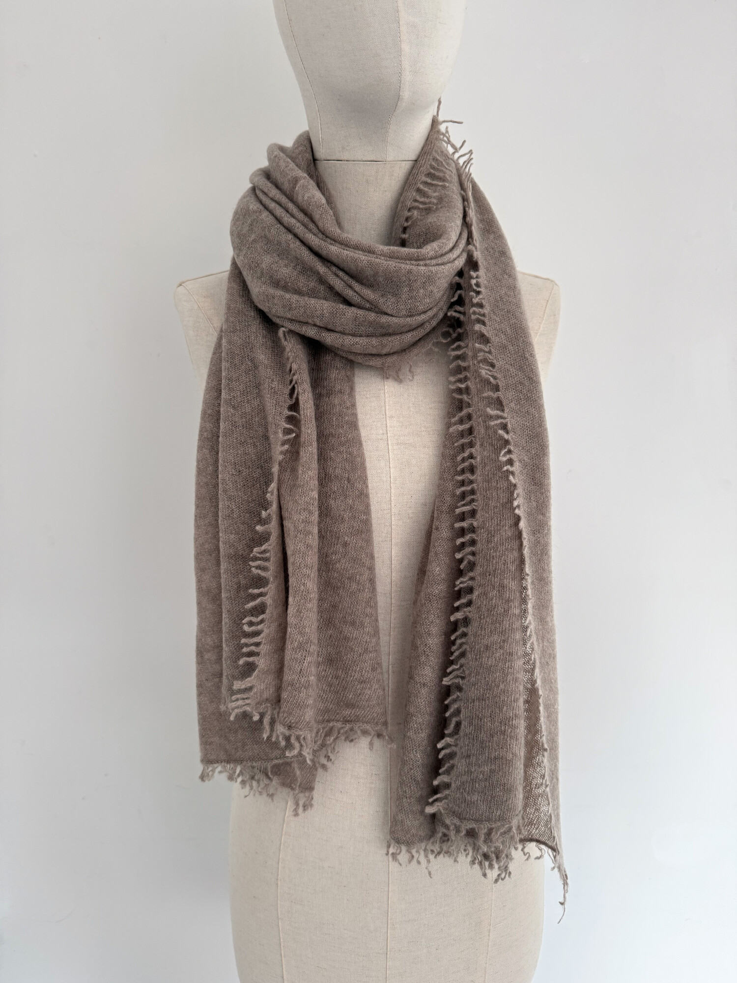 Sjaal Cosy Washed Cashmere Mole