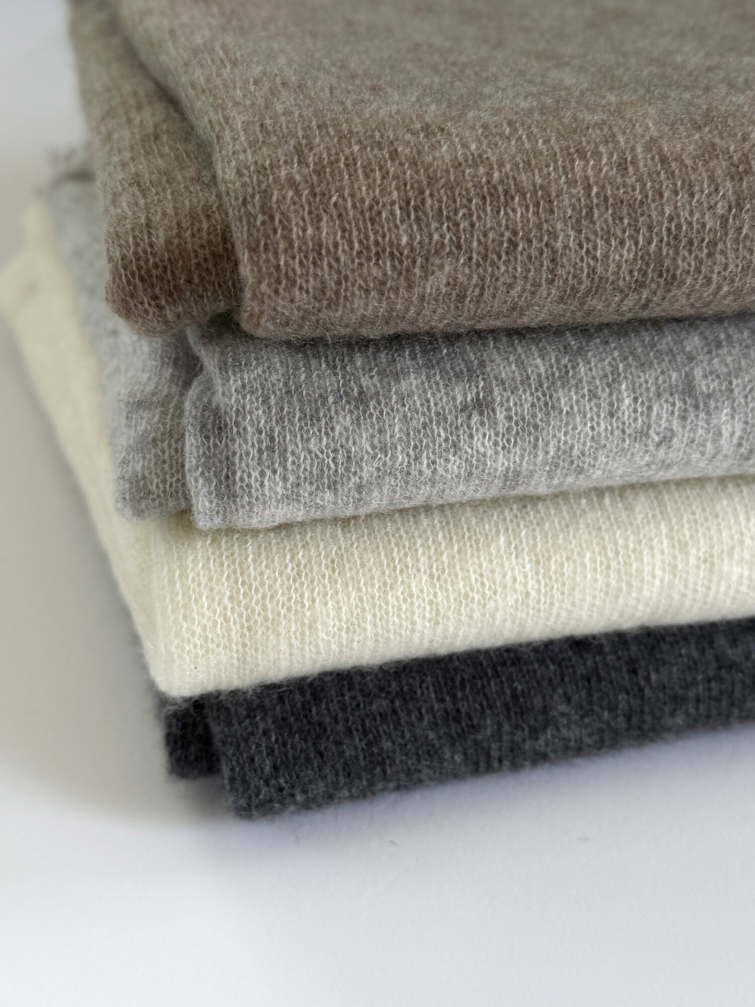 Sjaal Cosy Washed Cashmere Light Grey