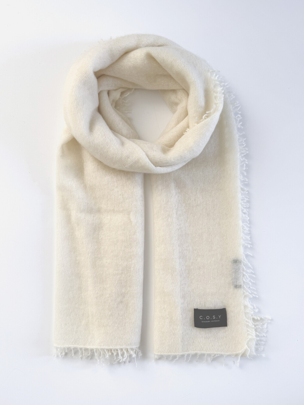 Sjaal Cosy Washed Cashmere Creamy
