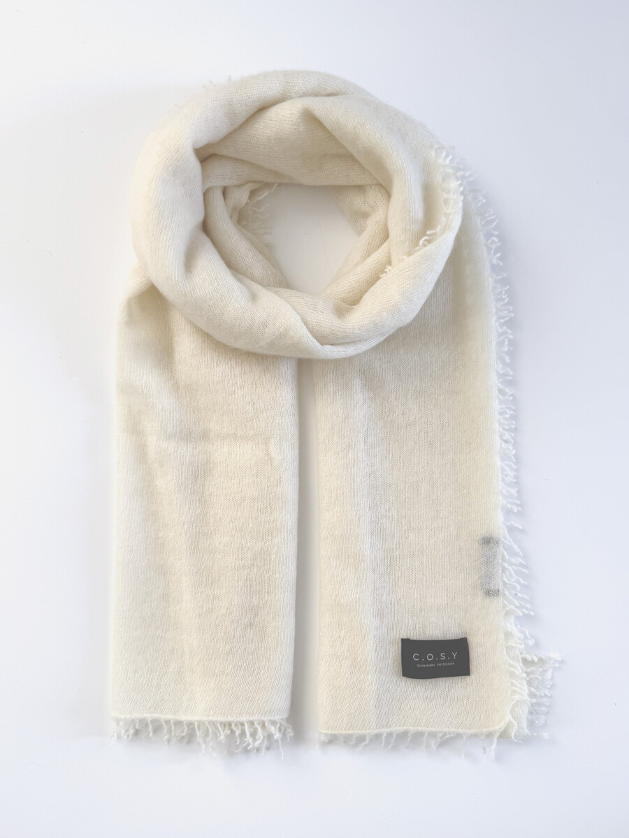 Sjaal Cosy Washed Cashmere Creamy
