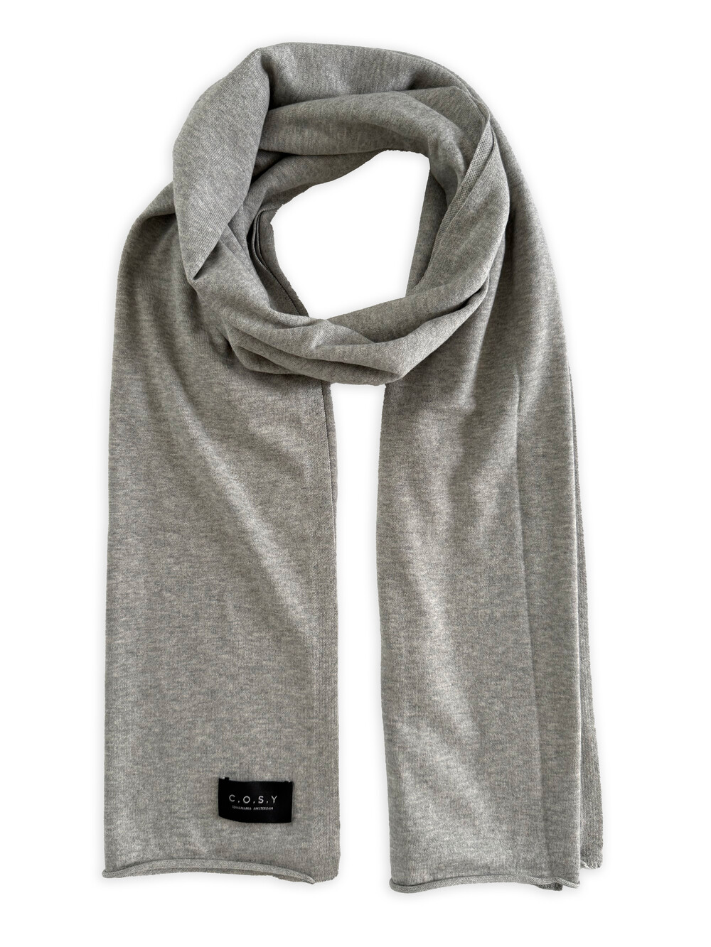 Scarf Cosy Jersey Light Grey Melange