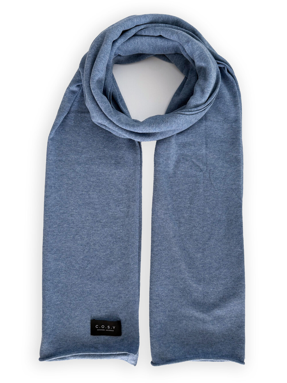 Schal Cosy Jersey Mid Blue Melange