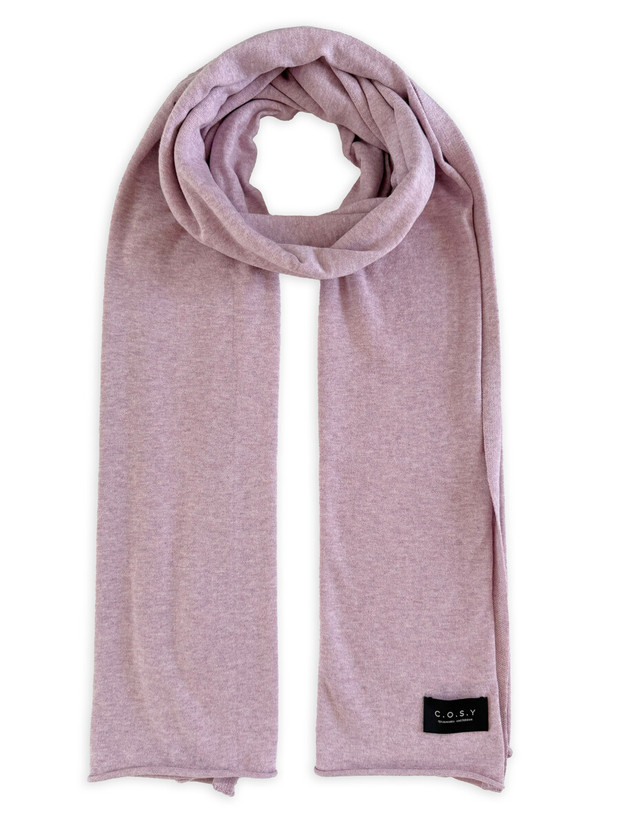 Scarf Cosy Jersey Soft Pink Melange
