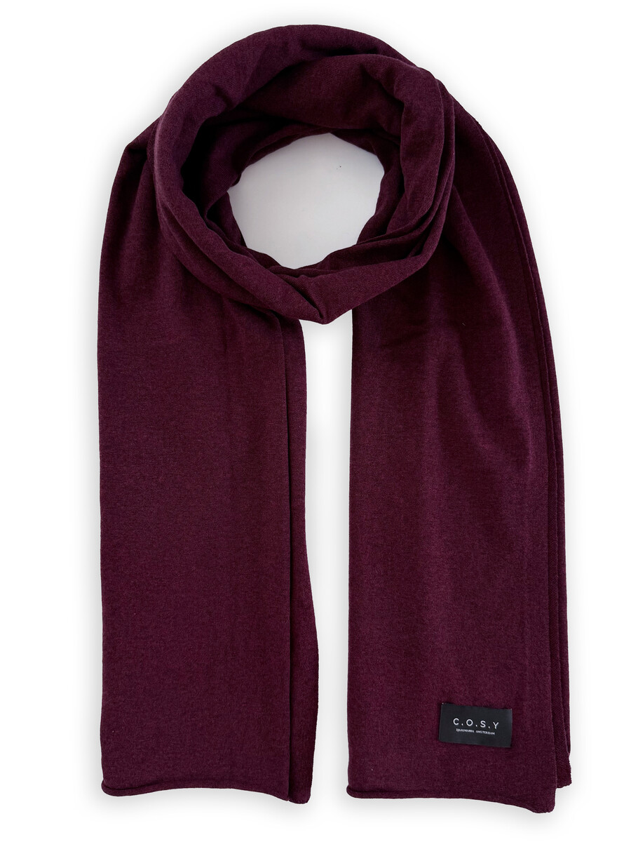 Sjaal Cosy Jersey Burgundy Melange