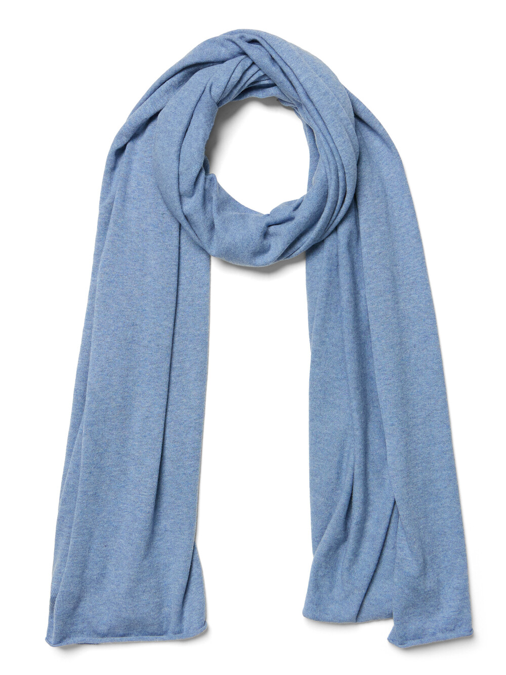 Scarf Cosy Jersey Mid Blue Melange