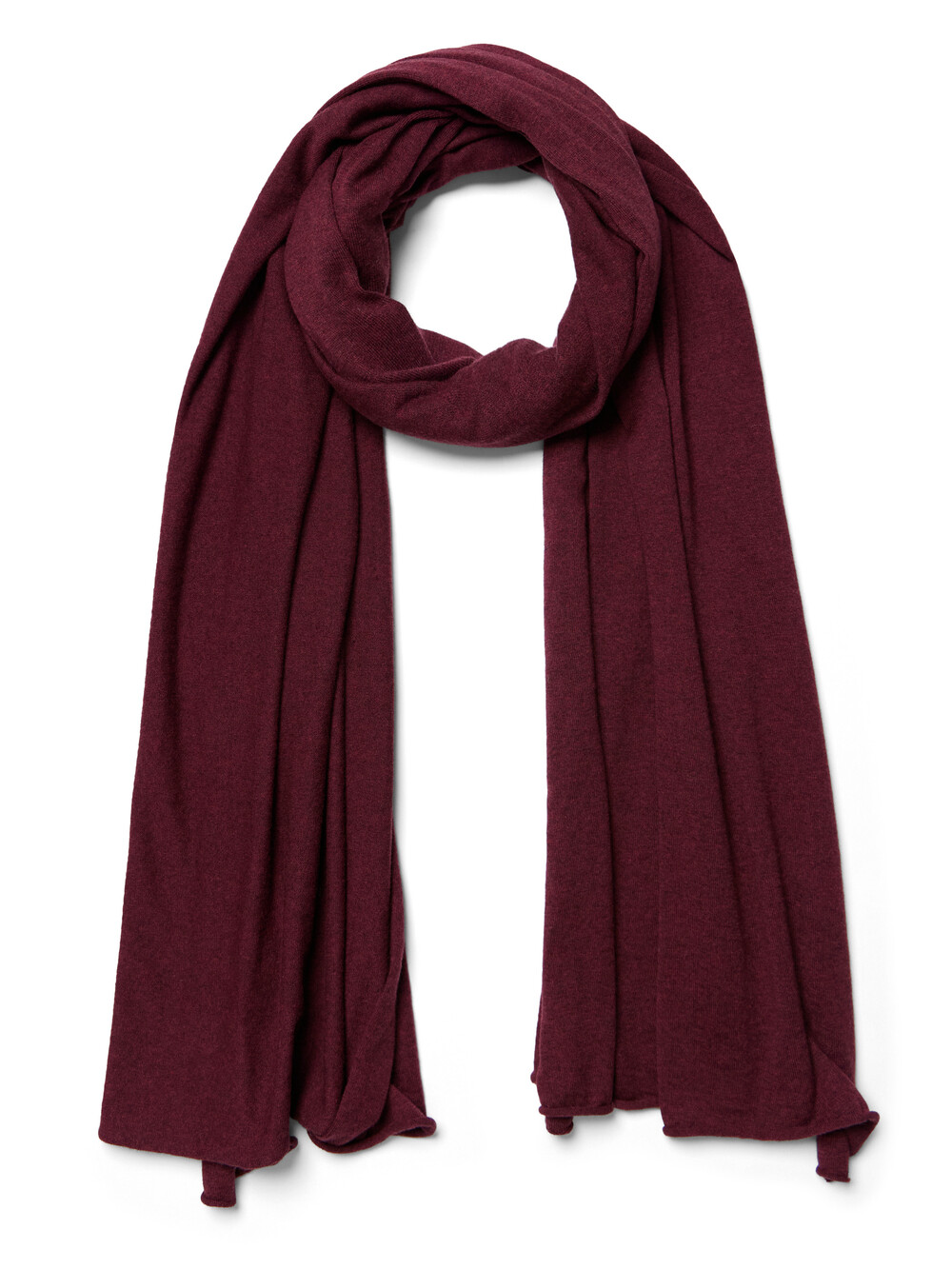 Sjaal Cosy Jersey Burgundy Melange