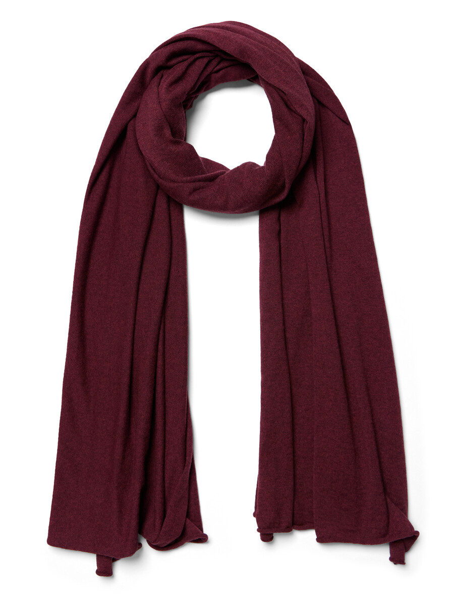 Scarf Cosy Jersey Burgundy Melange