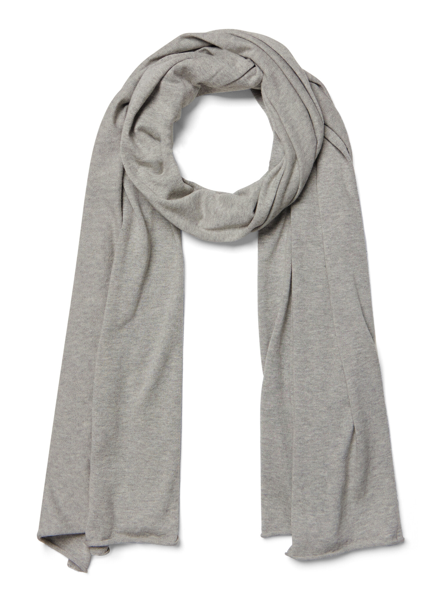 Scarf Cosy Jersey Light Grey Melange