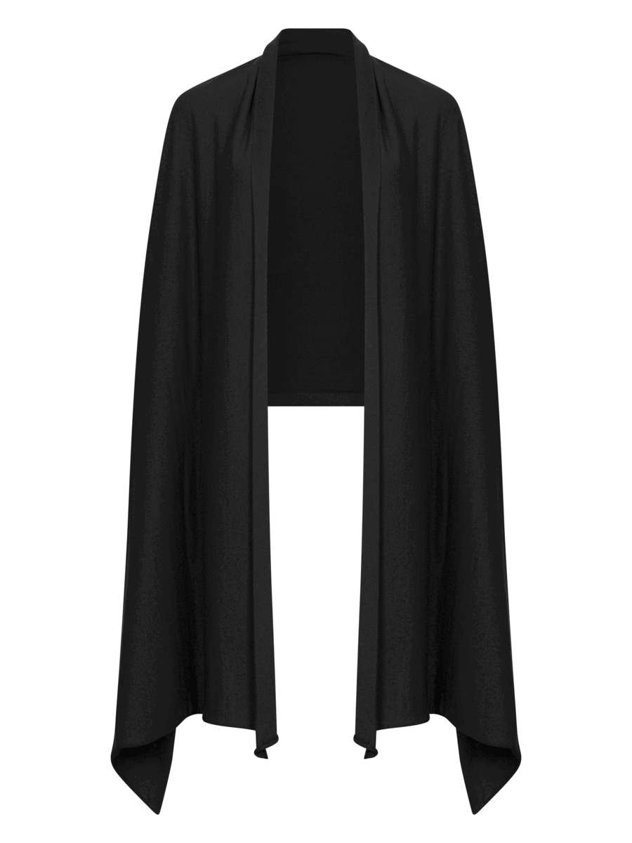 Schal Cosy Jersey Solid Black