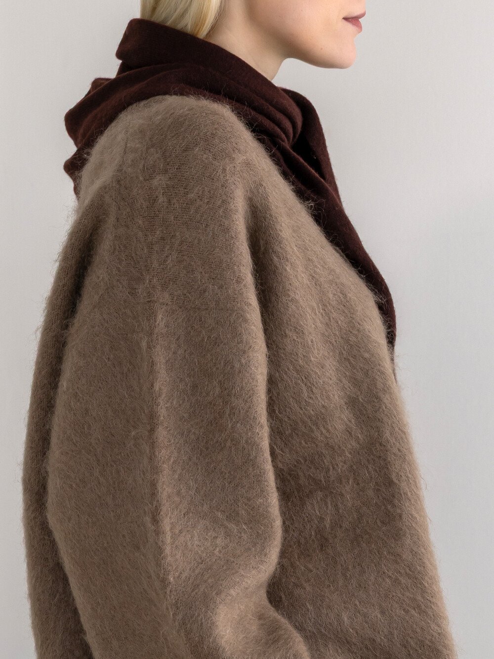 Scarf Cosy Triangle Small Hickory