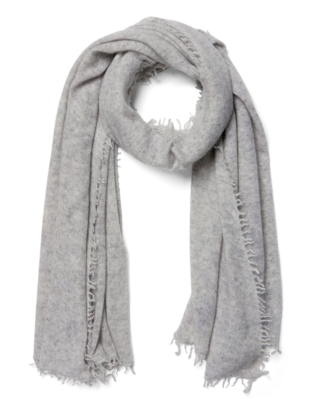 Schal Cosy Washed Cashmere Light Grey