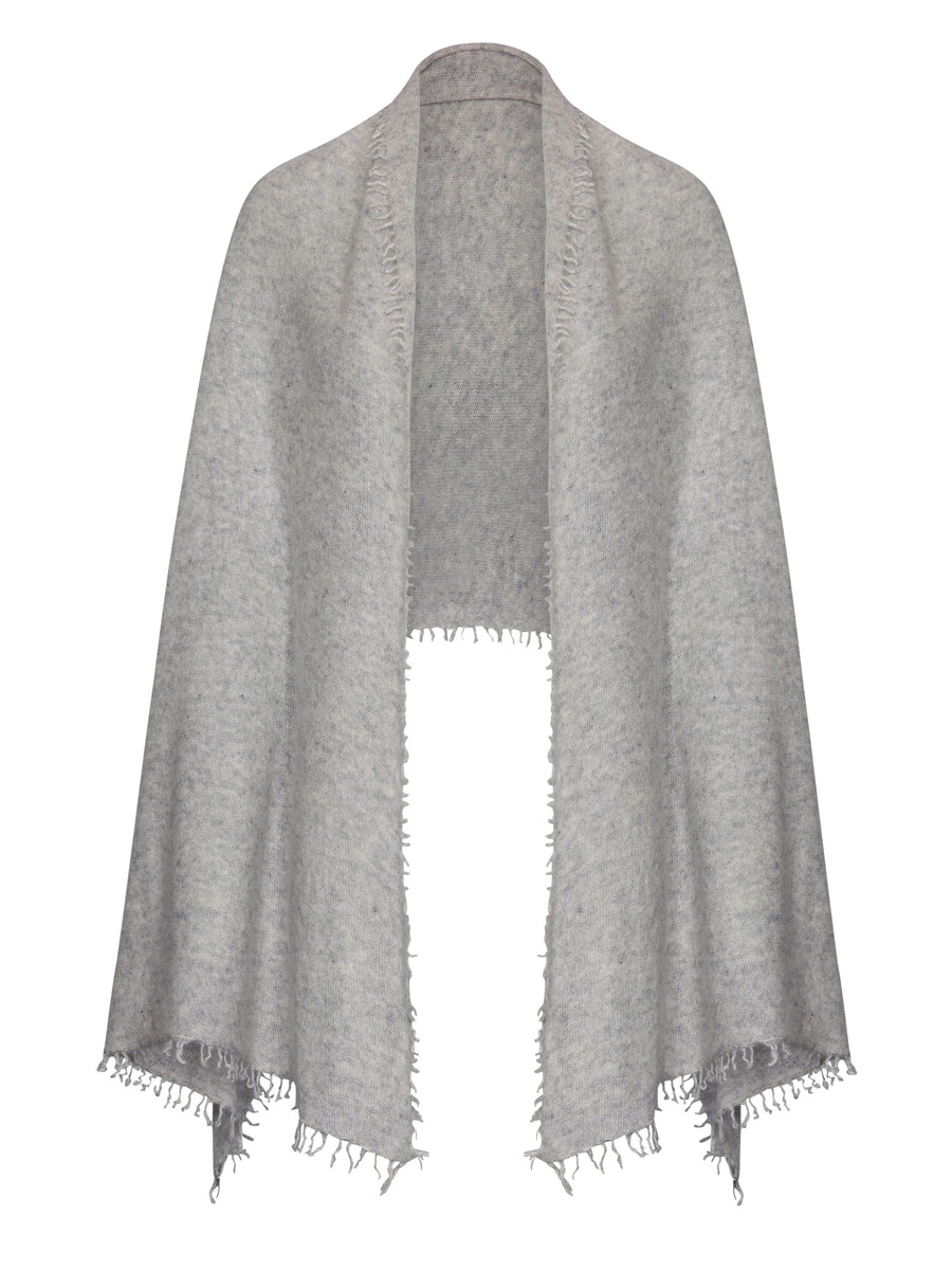 Sjaal Cosy Washed Cashmere Light Grey