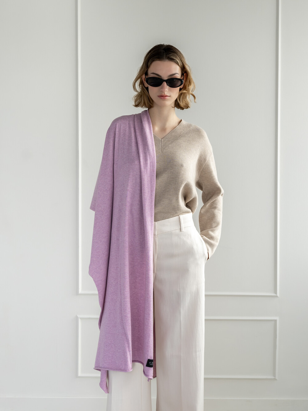 Schal Cosy Jersey Soft Pink Melange
