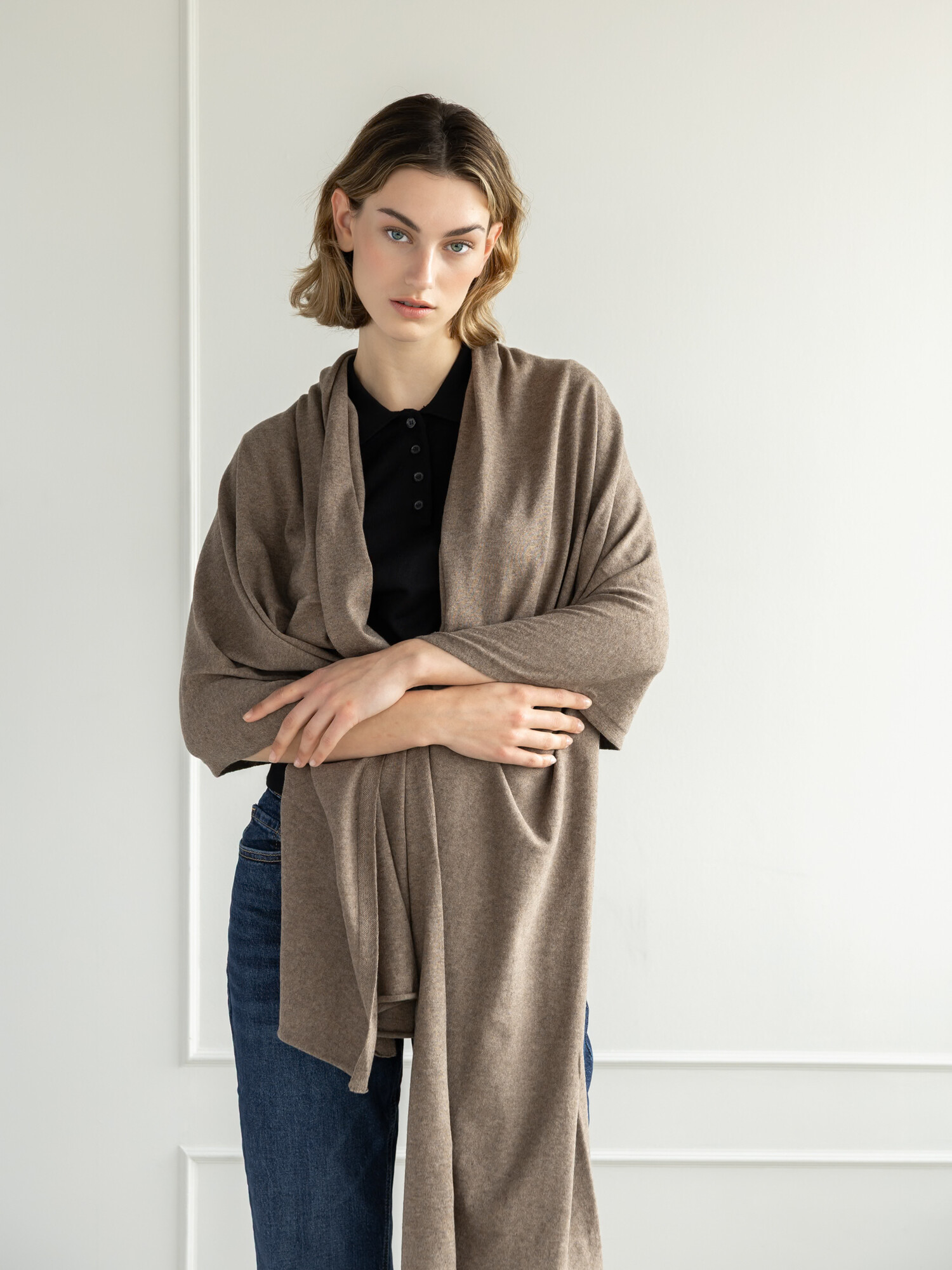 Schal Cosy Jersey Mole Melange