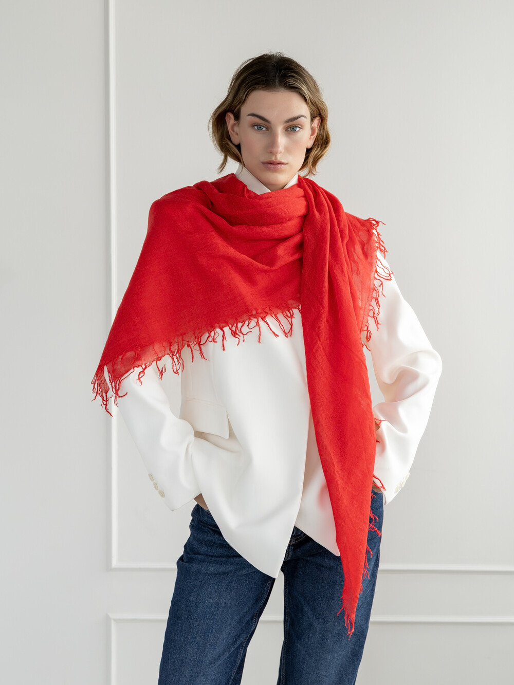 Sjaal Cosy Cashmy High Risk Red